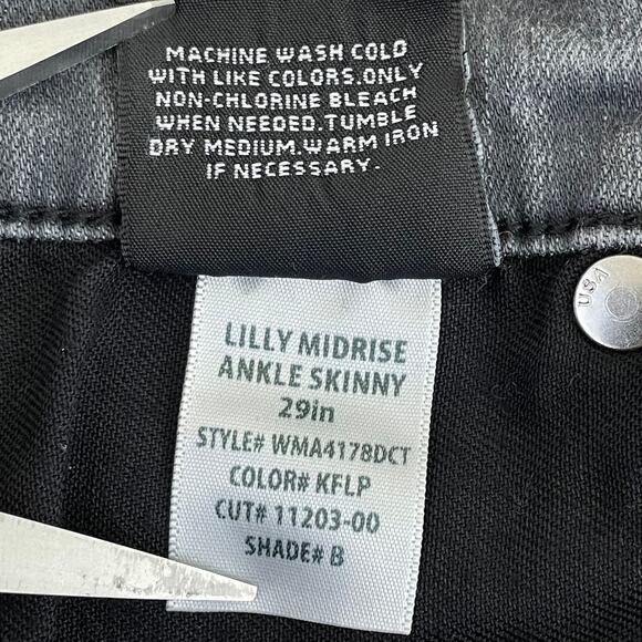 Hudson Jeans Women's Size 27 Gray Lilly Mid Rise Ankle Skinny Denim Flap Pockets - Picture 8 of 15